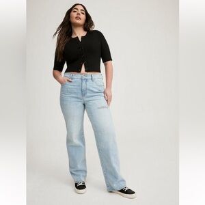 Torrid mid-rise wide leg size 18S jeans